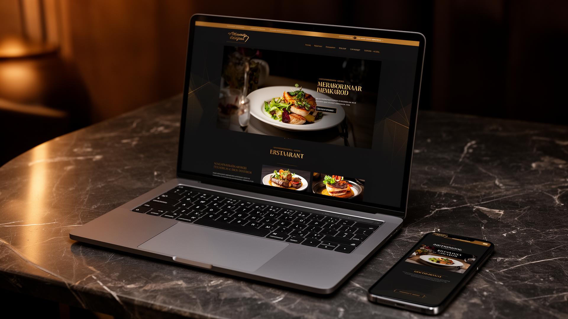 Maison Noir – Fine Dining Website Mockup